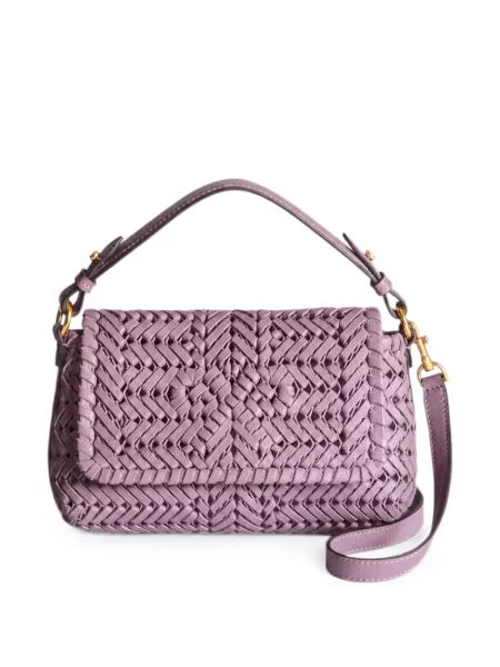 Δερμάτινος κορμάκι Anya Hindmarch μωβ