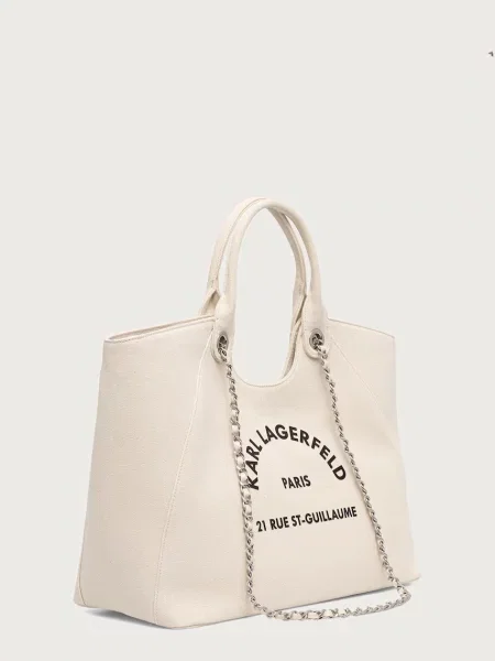 Karl Lagerfeld geantă shopper pentru femei din bej