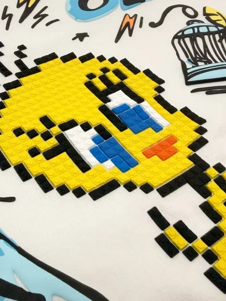 Tricou Mostly Heard Rarely Seen 8-bit cu imagine alb