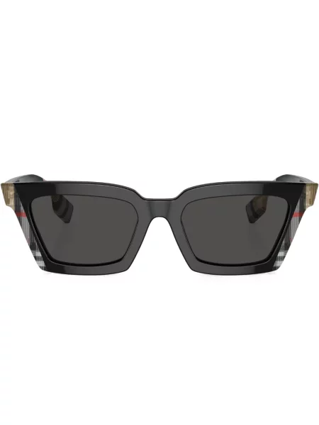 Sunčane naočale Burberry Eyewear karirane s printom crna