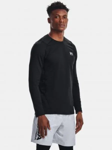 Tričko Under Armour UA CG Armour Fitted Crew-BLK biela