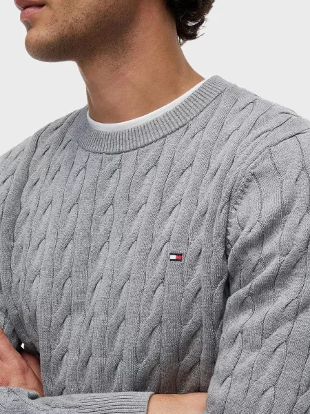 Класичний светр Tommy Hilfiger сірий