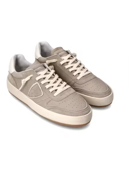 Buty do tenisa Philippe Model skórzane do tenisa szare