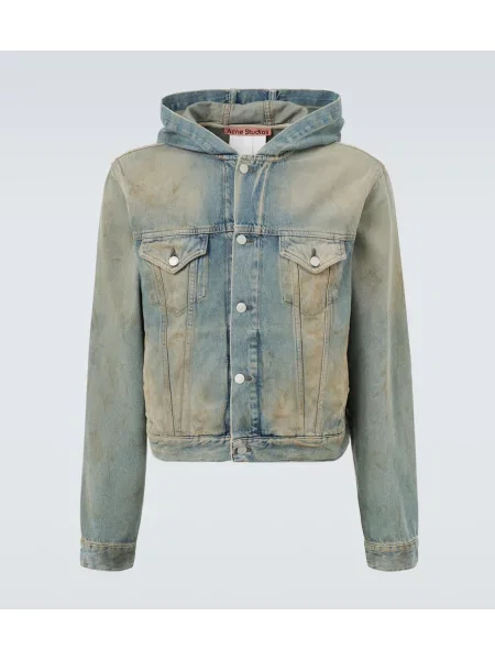 Kapucnis farmer dzseki Acne Studios kék