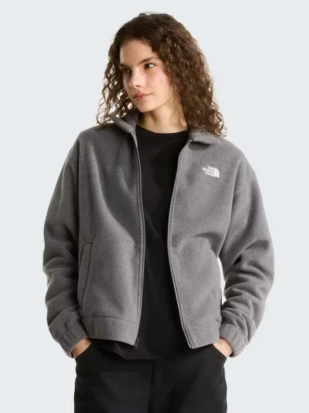 Флісова куртка The North Face з коміром сіра