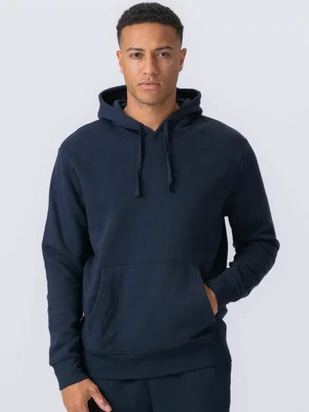 TEESHOPPEN Pulover Essential Hoodie bleumarin
