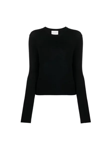 Sweter Forte Forte z kaszmiru klasyczny czarny
