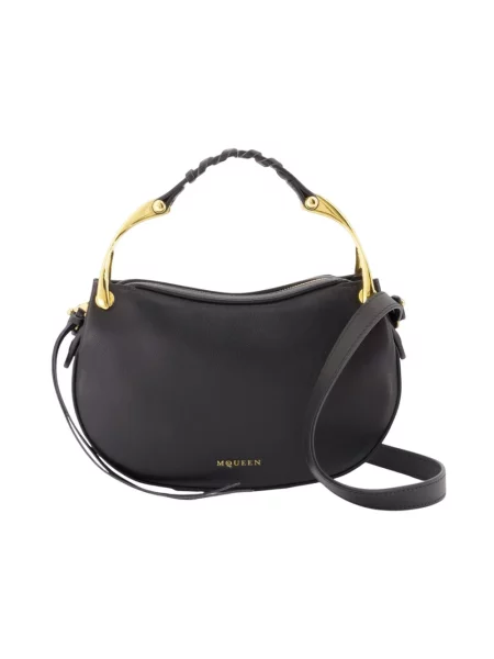 Torebka crossbody Alexander Mcqueen skórzana czarna