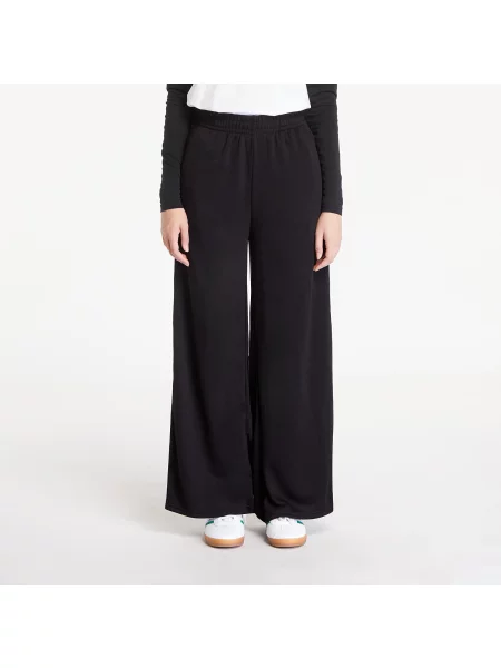 Spodnie dresowe Urban Classics Ladies Modal Terry Wide Leg Sweatpants Black XS czarne