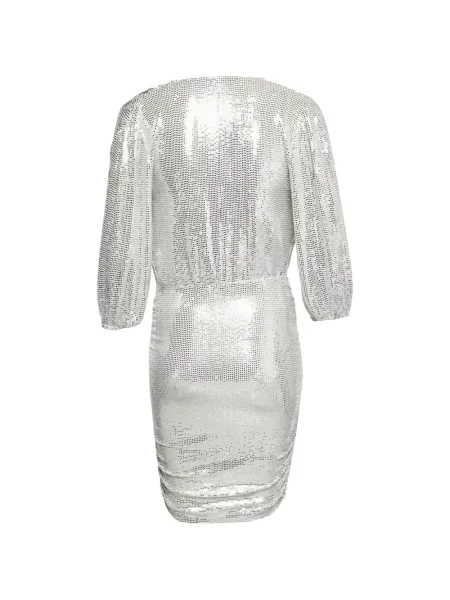 Rochie Maje cu paiete alb