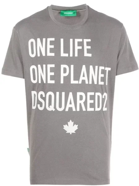 Tricou Dsquared2 cu imagine gri