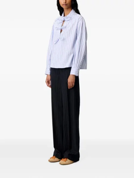 Prugasta bluza Claudie Pierlot puplin plava