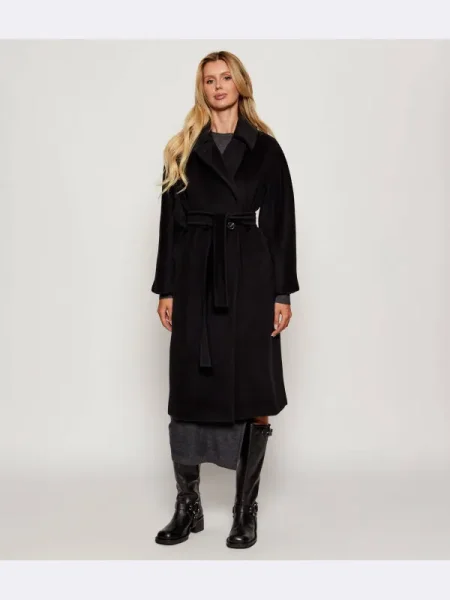 Marella palton de lână negru
