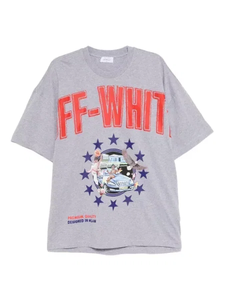 Grafic tricou Off-white cu imagine alb