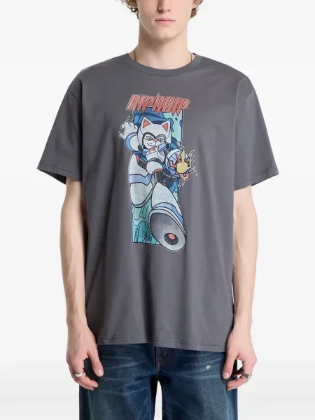 Tricou Ripndip cu imagine gri