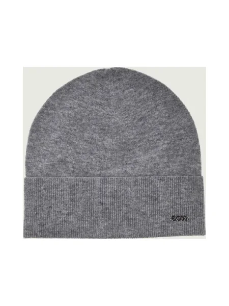 BOSS BLACK De lână căciulă Lari cu adaos de cașmir negru