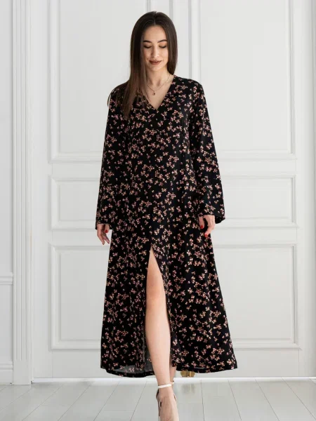 Сукня максі RiMari текстиль чорний