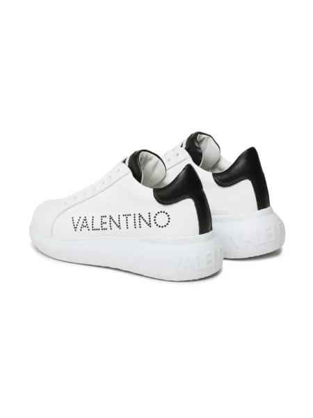 Lniane sneakersy Valentino białe