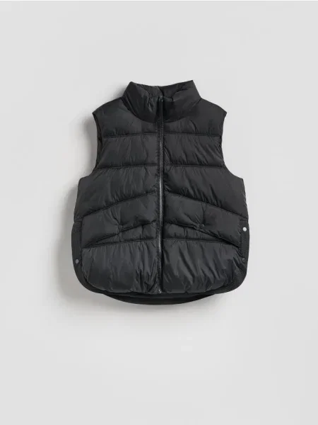 Reserved Vestă matlasată negru