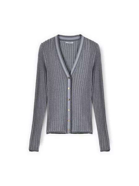 Dzianinowy kardigan Motivi niebieski