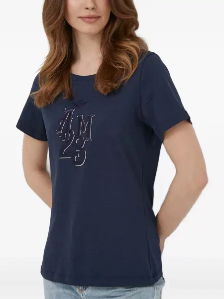 Tricou Aeronautica Militare cu broderie albastru