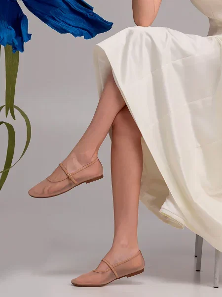 Балетки Miraton бежевые