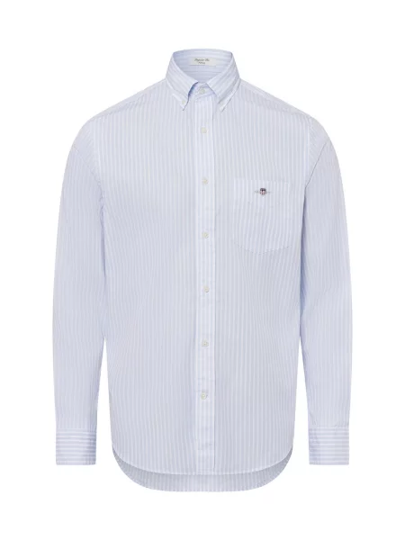 Gant koszula casual Mężczyźni Regular Fit niebieski w M biała