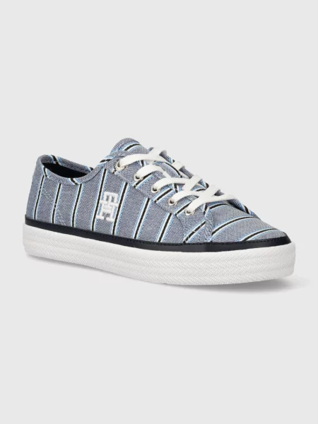 Платно маратонки Tommy Hilfiger синьо