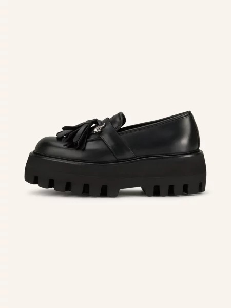 Mcqueen Plateau Mokasíny Sofa černá