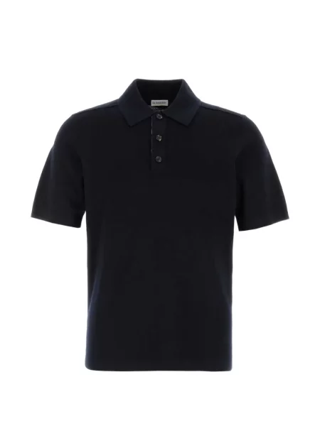 Scurt tricou polo Burberry de lână albastru
