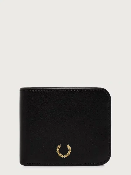 Fred Perry denarnica usnjena črna