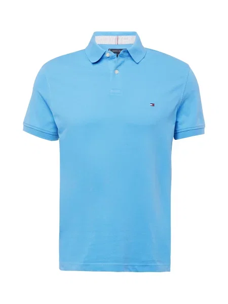 TOMMY HILFIGER Majica mornarska / azur / rdeča / bela modra