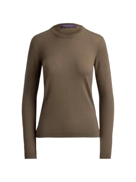 Pulover Ralph Lauren Collection din cașmir maro