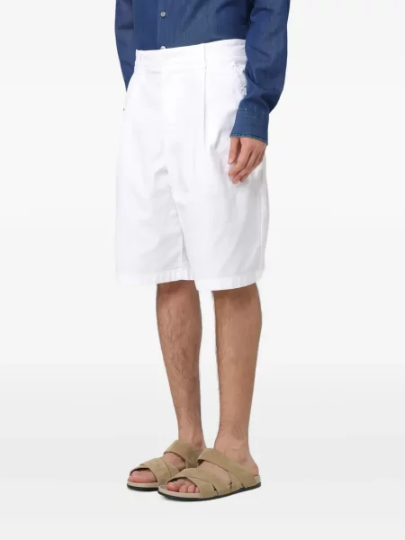 Pantaloni scurți Giorgio Armani plisate alb
