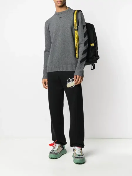 Pulover Off-white tricotate alb