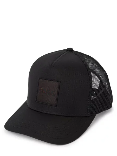 Czapka z daszkiem i naszywką z logo model ‘Elliot’ Boss Orange czarna