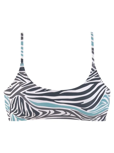 SUNSEEKER Sutien costum de baie turcoaz alb