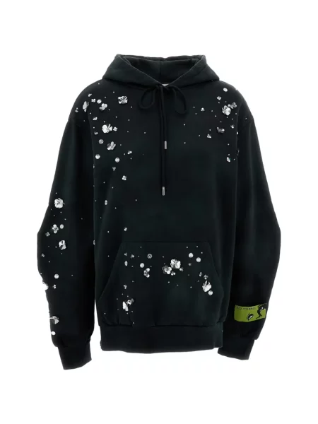 Φλοράλ hoodie Des Phemmes με παγιέτες γκρι