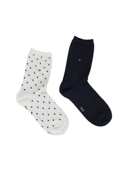 Tommy Hilfiger Șosete lungi Bleumarin alb