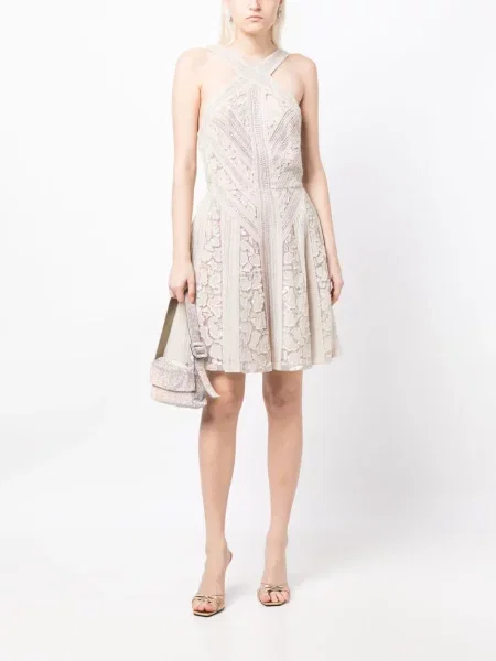 Šilkinis kostiumas suknele Elie Saab balta