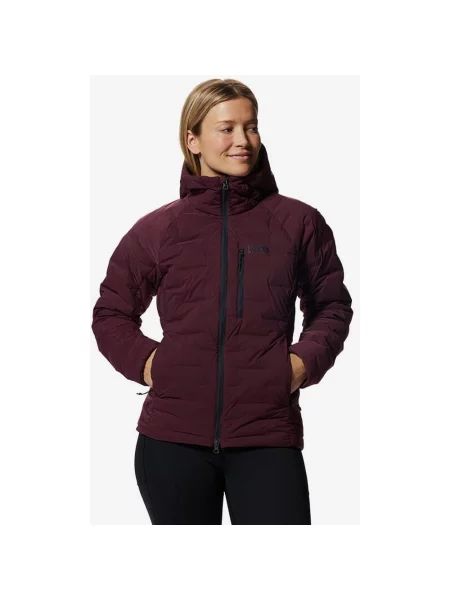 Kurtka z kapturem Mountain Hardwear ze stretchem XS fioletowa