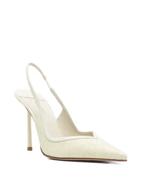 Pantofi cu toc Le Silla slingback verde