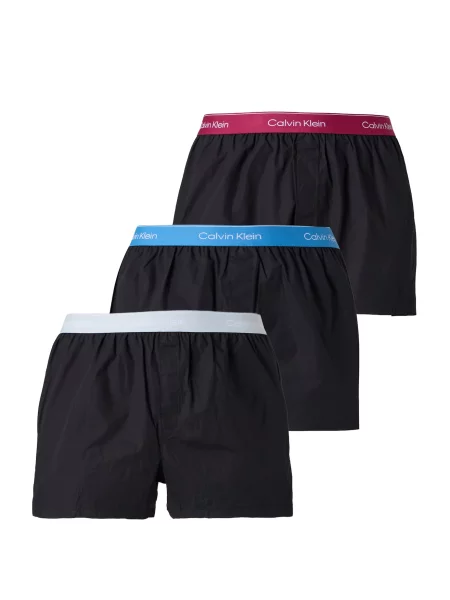 Calvin Klein Underwear Boxeri azur / gri / roșu burgundy negru