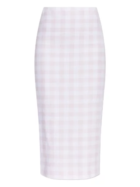 Fustă midi Loveshackfancy până la genunchi alb