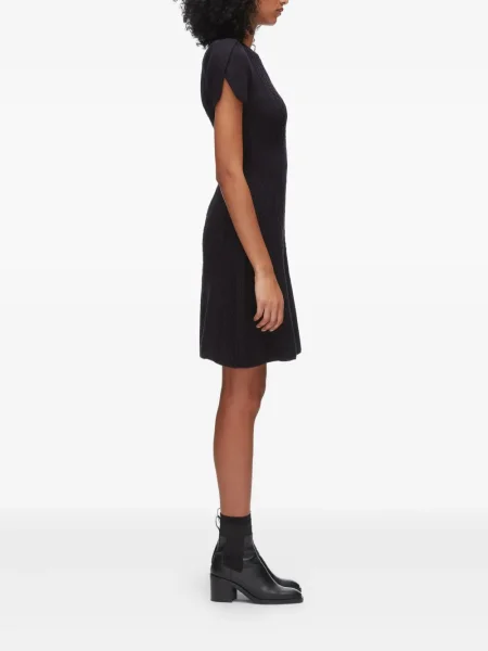 Rochie mini 3.1 Phillip Lim tricotate scurtă de costum negru