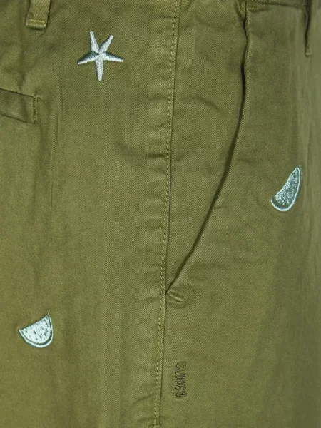 Bermude Sun68 cu broderie verde