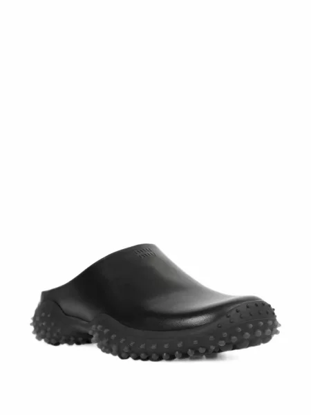 Papuci tip mules Miu Miu negru