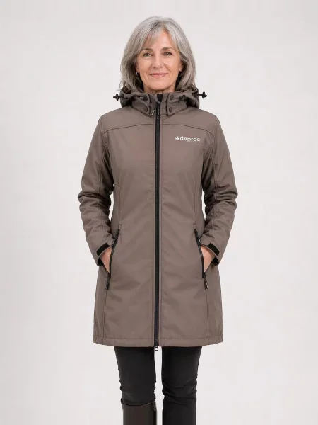 Deproc Přechodová parka KEELE PEAK II WOMEN cappuccino