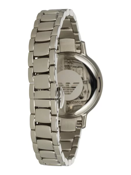 Emporio Armani Ceas analogic argintiu / alb perlat