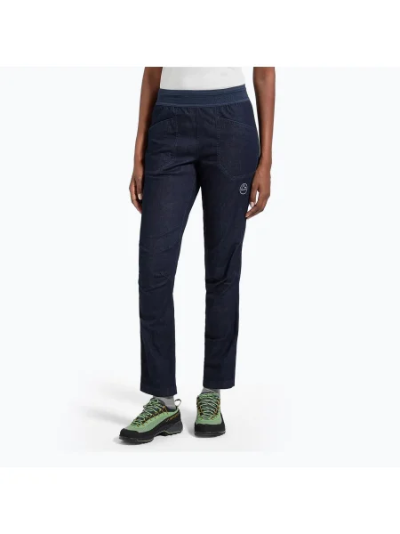 Spodnie wspinaczkowe La Sportiva Cave Jeans denim/night sky granatowe